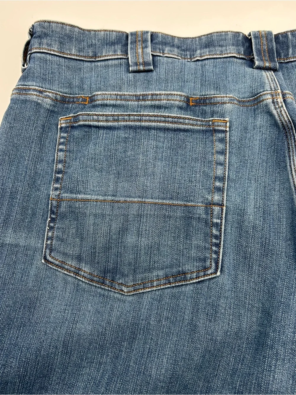 Duluth Trading Co Men's Double Flex Straight-Leg Blue Denim Jeans 40x32